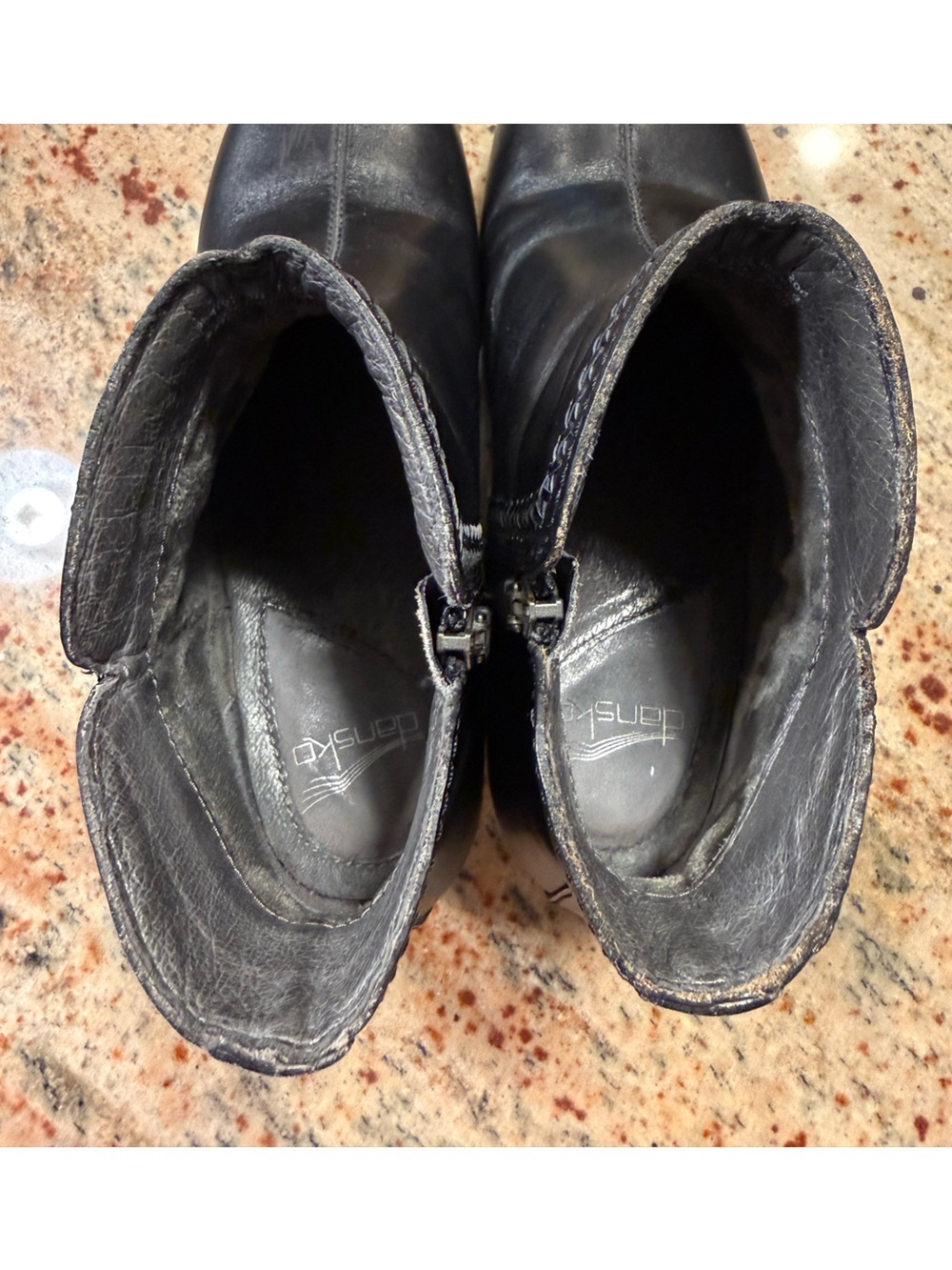 DANSKO Scout Women's Size 38 US 7.5-8 Black Leather Ankle-Boots/Comfort Clogs - Picture 10 of 15